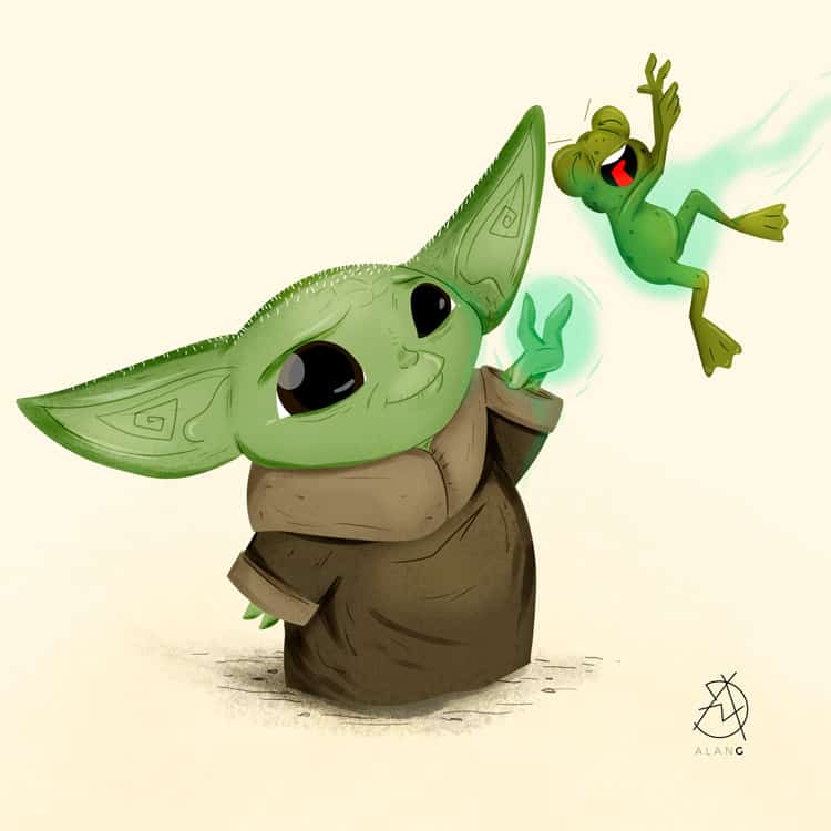 Diseño Gráfico - Ilustración de Baby Yoda
